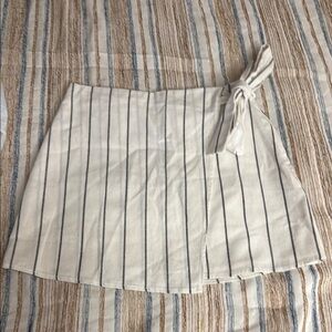 Striped Wrap Skirt with Tie F21 NWOT